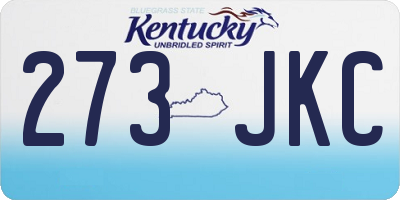 KY license plate 273JKC