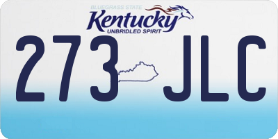 KY license plate 273JLC