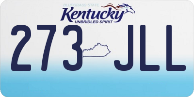 KY license plate 273JLL
