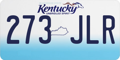 KY license plate 273JLR