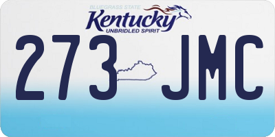 KY license plate 273JMC