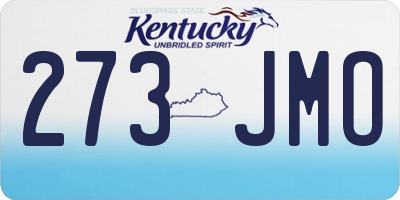 KY license plate 273JMO