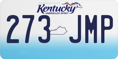 KY license plate 273JMP