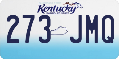 KY license plate 273JMQ