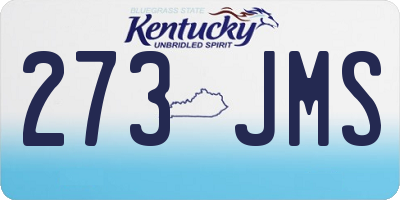 KY license plate 273JMS