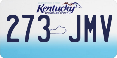 KY license plate 273JMV