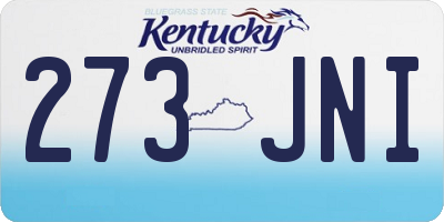 KY license plate 273JNI