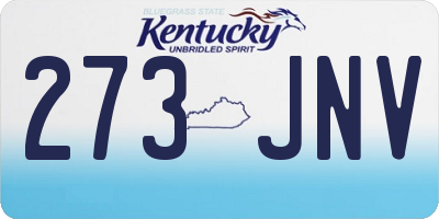 KY license plate 273JNV