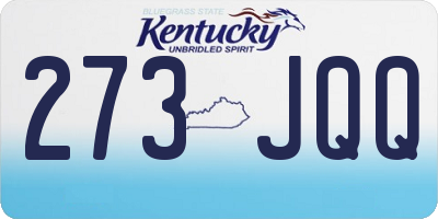 KY license plate 273JQQ
