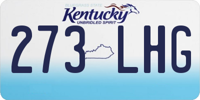 KY license plate 273LHG