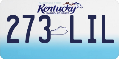KY license plate 273LIL
