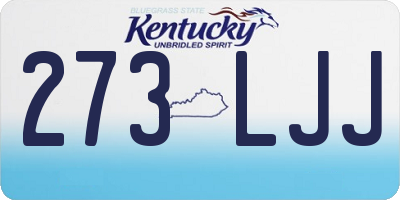 KY license plate 273LJJ