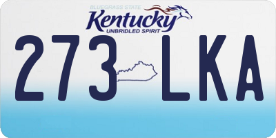 KY license plate 273LKA