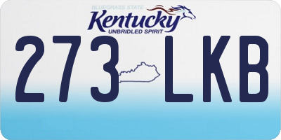 KY license plate 273LKB