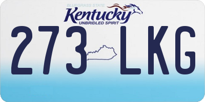 KY license plate 273LKG