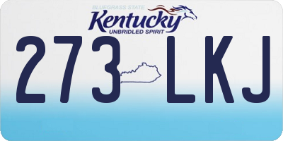 KY license plate 273LKJ