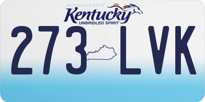 KY license plate 273LVK