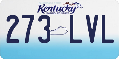 KY license plate 273LVL
