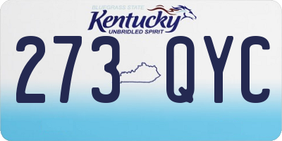 KY license plate 273QYC