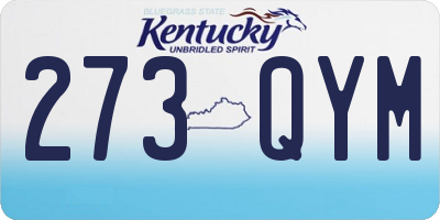 KY license plate 273QYM