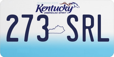 KY license plate 273SRL