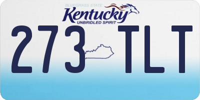 KY license plate 273TLT