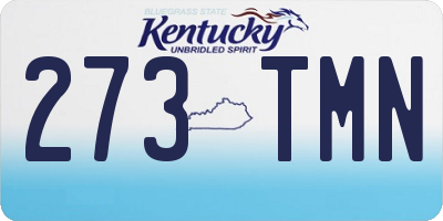 KY license plate 273TMN
