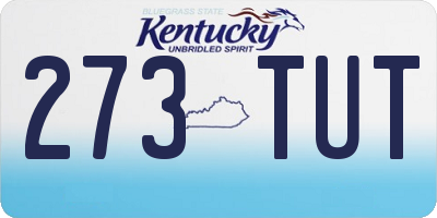 KY license plate 273TUT