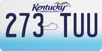 KY license plate 273TUU