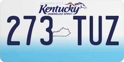 KY license plate 273TUZ