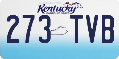 KY license plate 273TVB