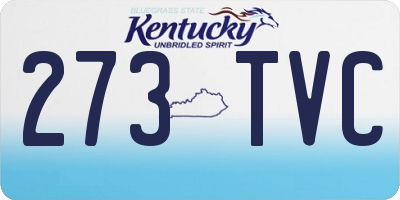 KY license plate 273TVC