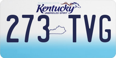 KY license plate 273TVG