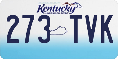 KY license plate 273TVK