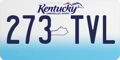 KY license plate 273TVL