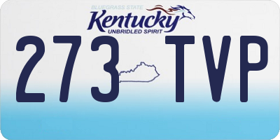 KY license plate 273TVP