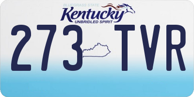 KY license plate 273TVR