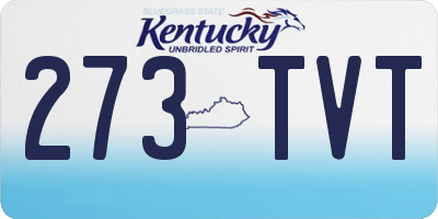 KY license plate 273TVT