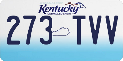 KY license plate 273TVV