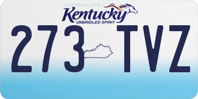 KY license plate 273TVZ