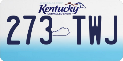 KY license plate 273TWJ