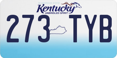 KY license plate 273TYB