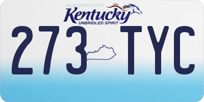 KY license plate 273TYC