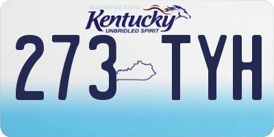 KY license plate 273TYH