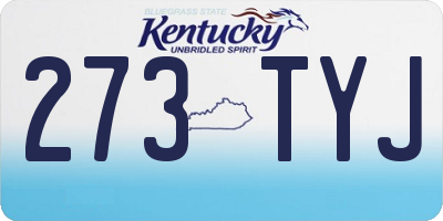 KY license plate 273TYJ