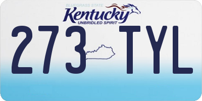 KY license plate 273TYL