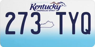 KY license plate 273TYQ