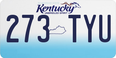 KY license plate 273TYU