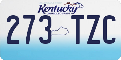 KY license plate 273TZC