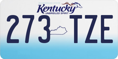 KY license plate 273TZE
